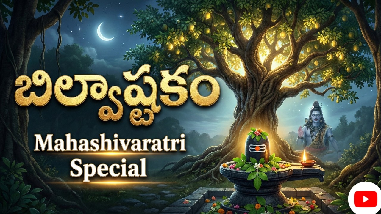 Bilvashtakam Full  Lyrics Telugu | Ekabilvam Shivarpanam | Powerful Shiva Stotram | Mahashivaratri