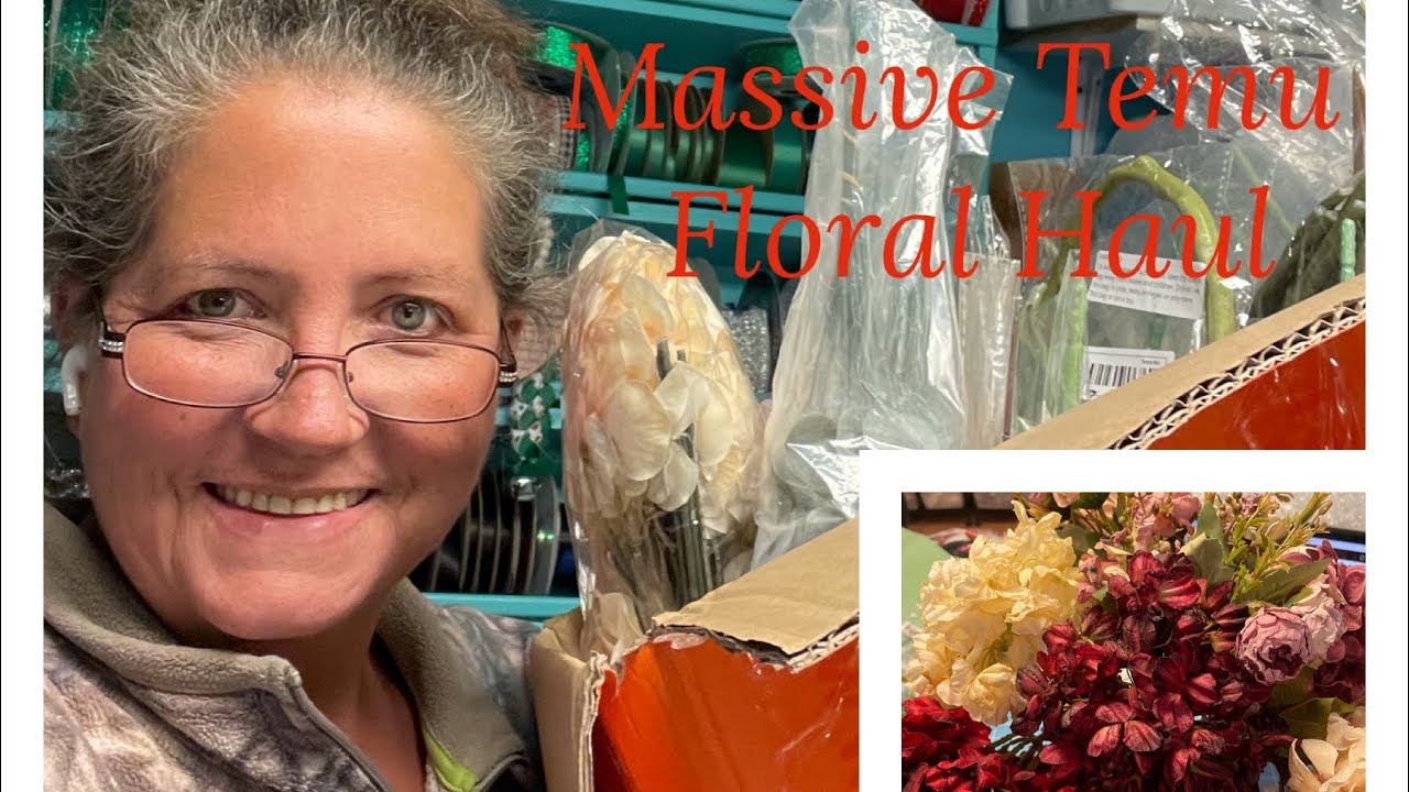 Massive Temu Floral Haul for wedding decor! Great quality and great price!