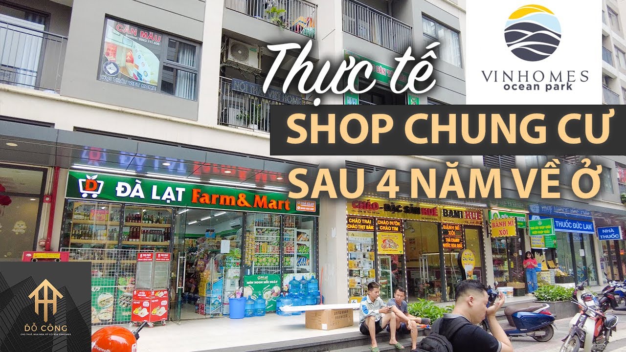 Thực tế kinh doanh Shop chân đế chung cư Vinhomes Ocean Park Gia Lâm