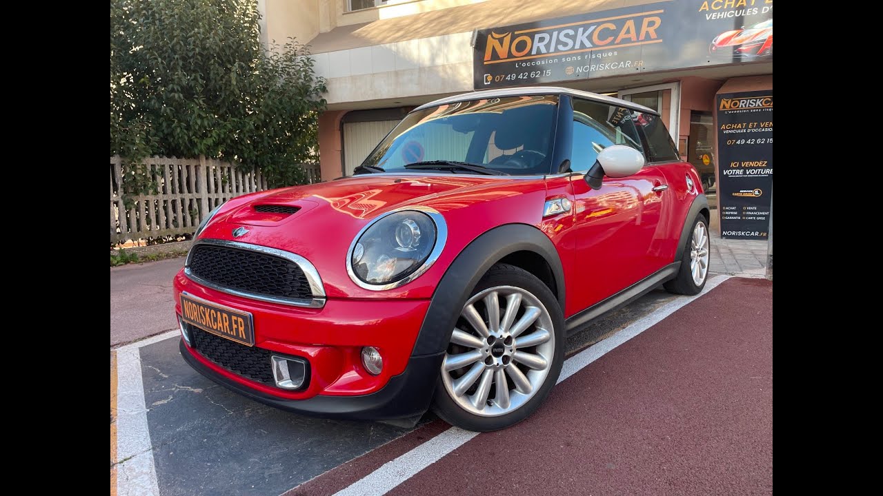 NORISKCAR.FR /MINI HATCH R56 184 CV Cooper S + Pack CUIR Hot Spice 1ERE MAIN MOTEUR A CHAINE