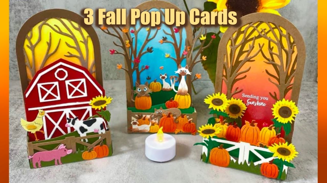 Fall Wrap Around Cards