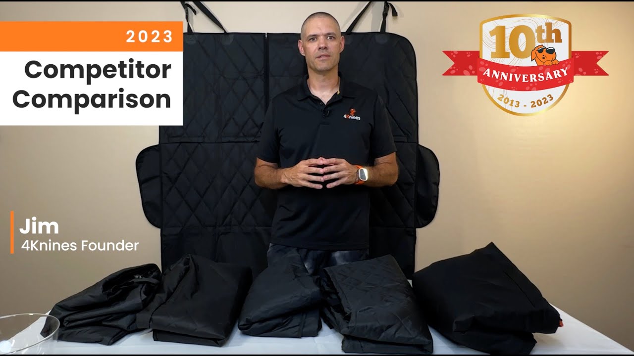 2023 Competitor Comparison.  4Knines Dog Seat Covers vs 5 Other Pet Seat Cover Competitors