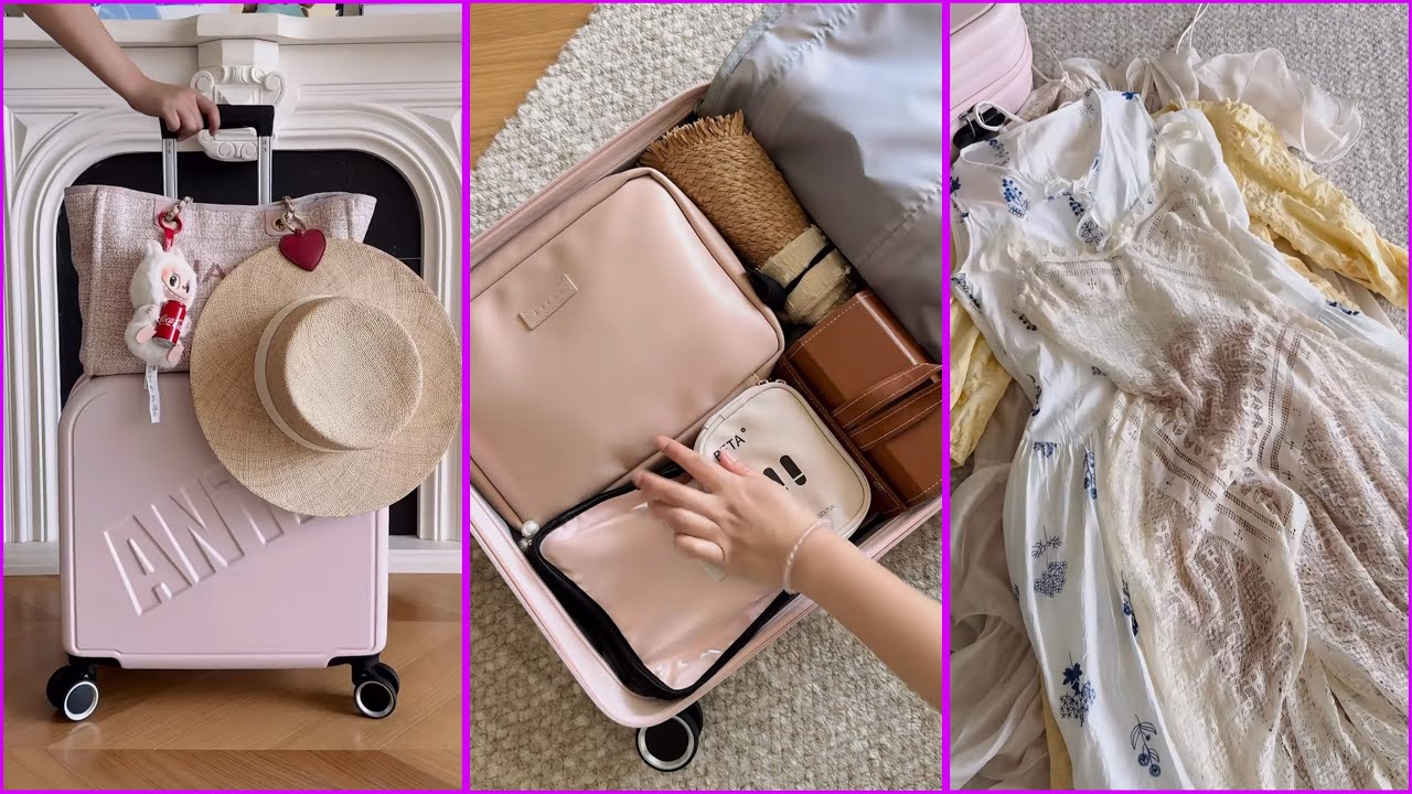 🎒 Low Space Travel Packing Tips For Beginners 🤩🎀 | Skincare Restocking ✨