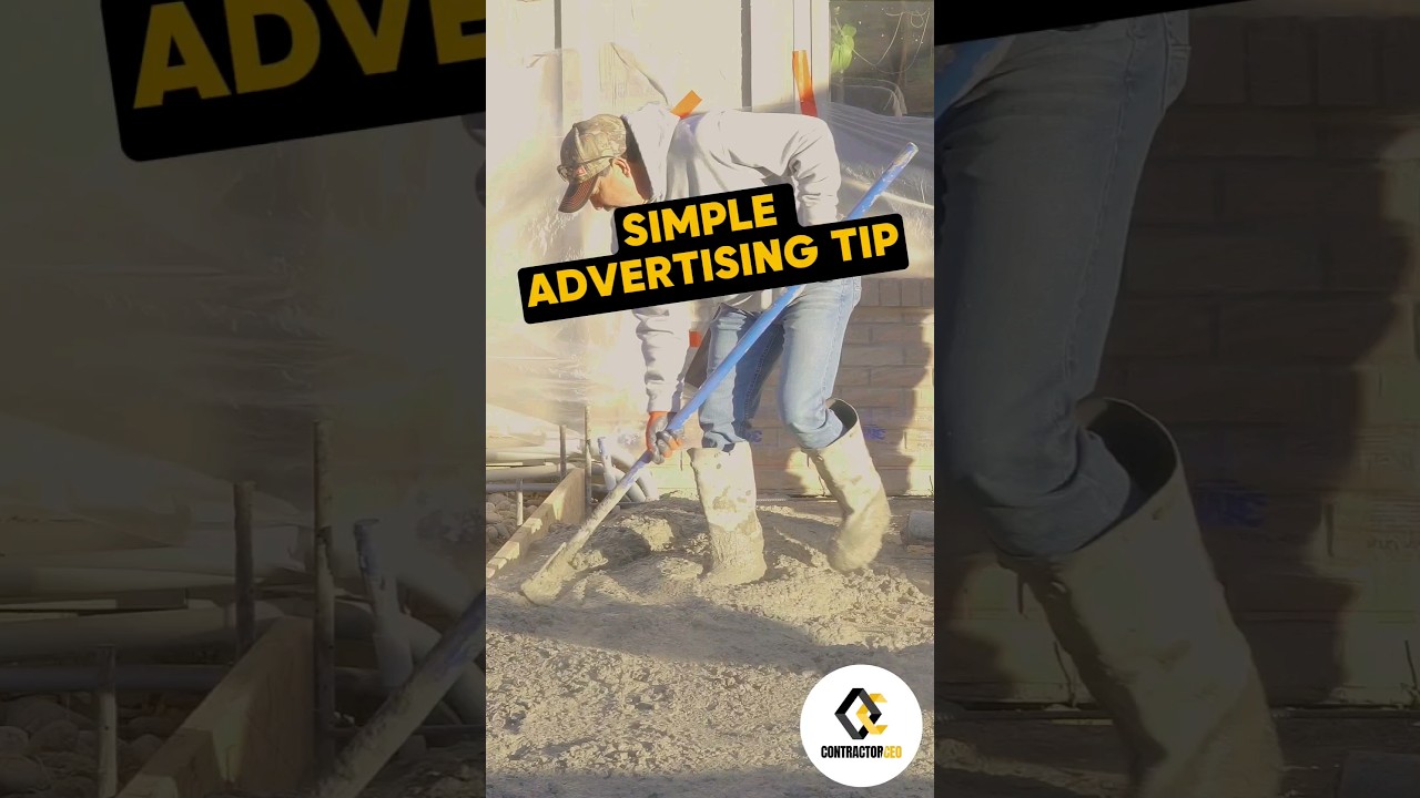 Simple Advertising Tip For Contractors
