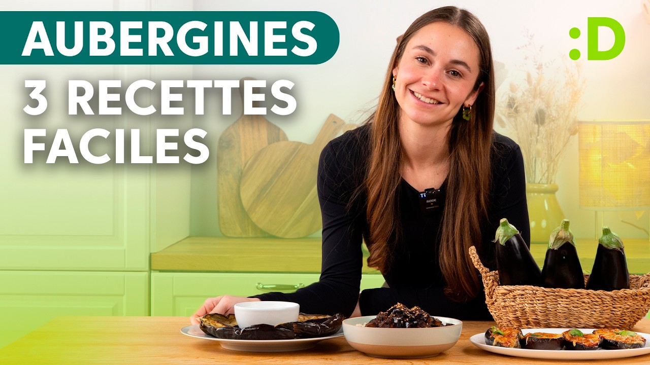 3 recettes faciles à tester avec des aubergines 🍆