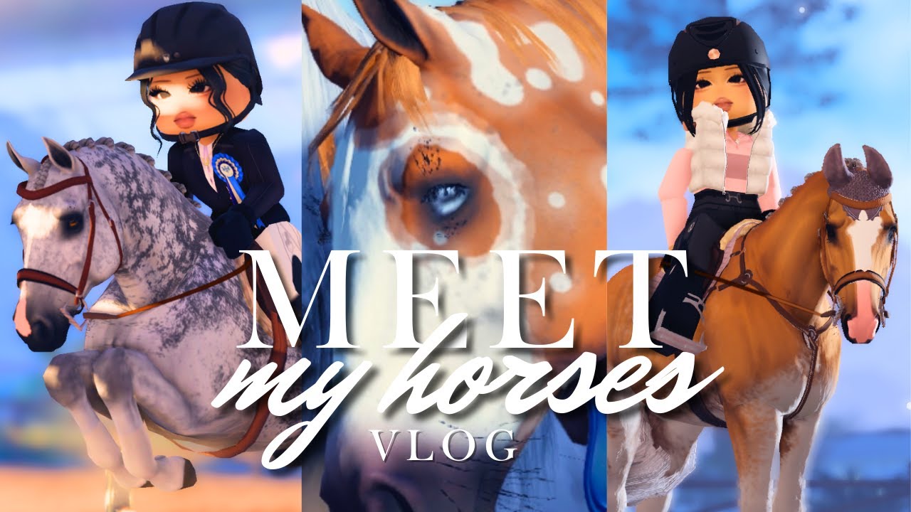 VLOG: Meet My Horses! II LCS & Berry Avenue II Roblox Equestrian RP