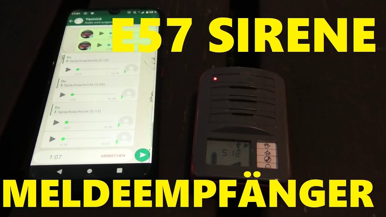 [E57 SIRENENPROBE] FUNKMELDEEMPFÄNGER QUATTRO 98 PROBEALARM FEUERWEHR ANDERNACH