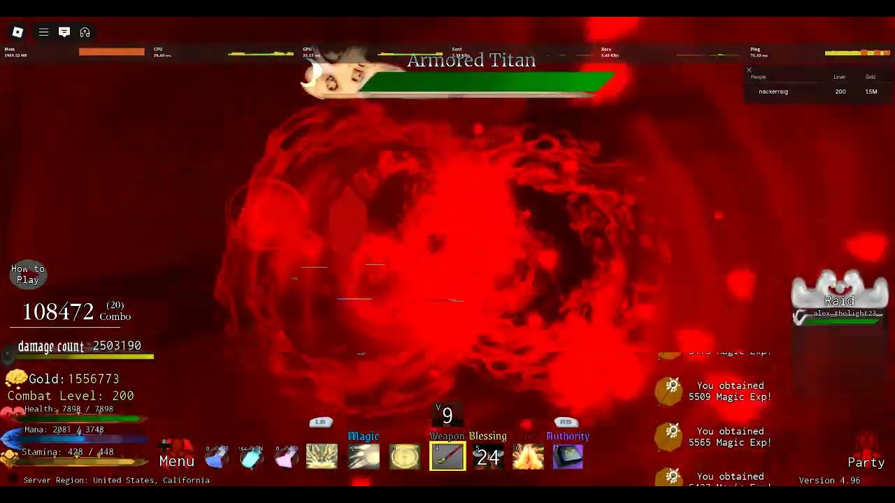 (Roblox)(Legends Re:Written) Soloing Retake The Wall with Enuma Elish V2