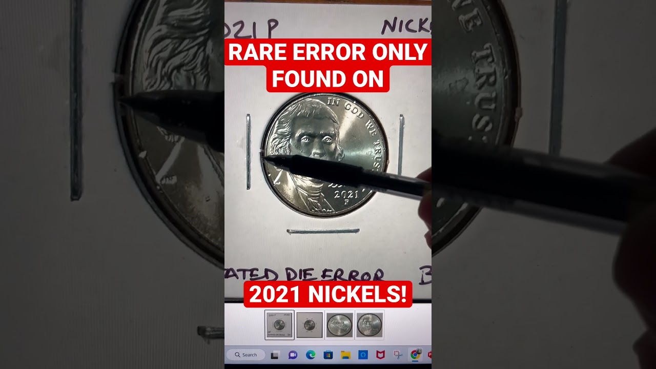 HIGHLY PRIZED 2021 JEFFERSON NICKEL ERROR - LOOK FOR IT IN CHANGE TODAY! #Shorts