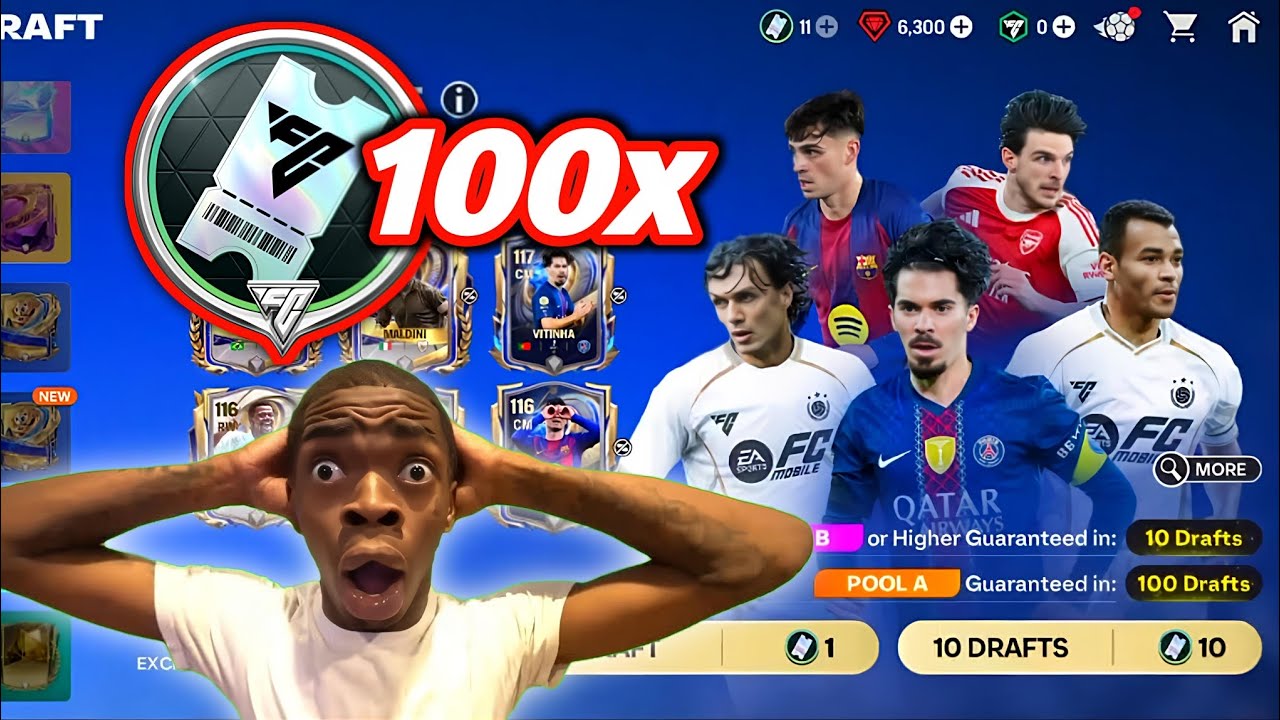 EA FC MOBILE 26 • 100x TOTY Draft Voucher Pack Opening #fcmobile #fifamobile 