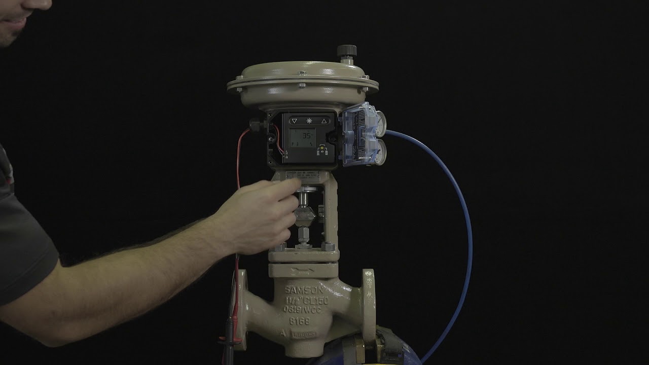 SAMSON 3725 Positioner Calibration (240/350cm2 - Fail Close)