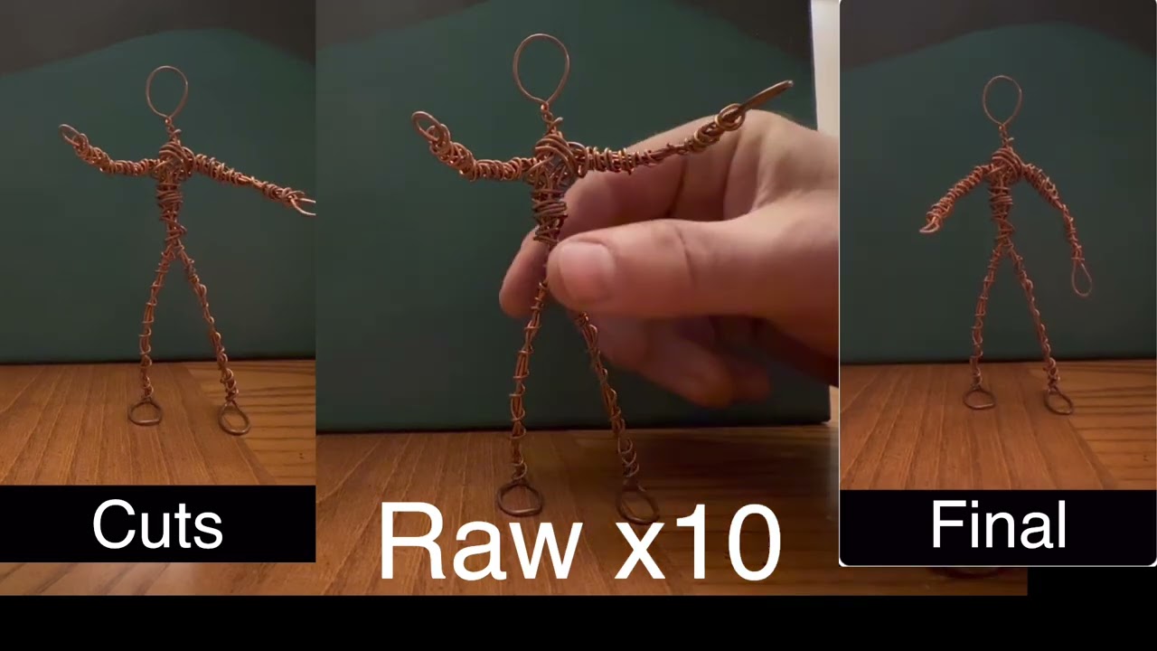 Stop Motion Animation Wire Art Macarena Dance Start #art #stopmotion #wireart 