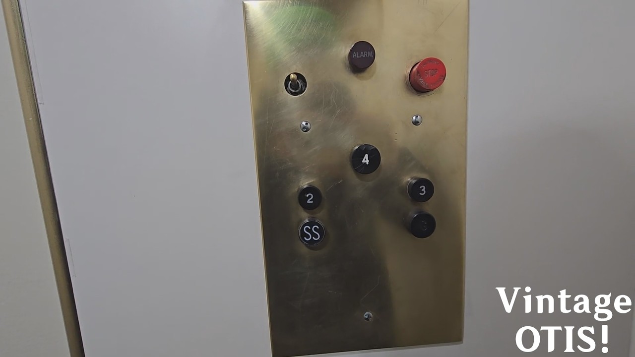 EPIC 1950's Vintage OTIS Traction Elevator at an apartment building - Montreal QC
