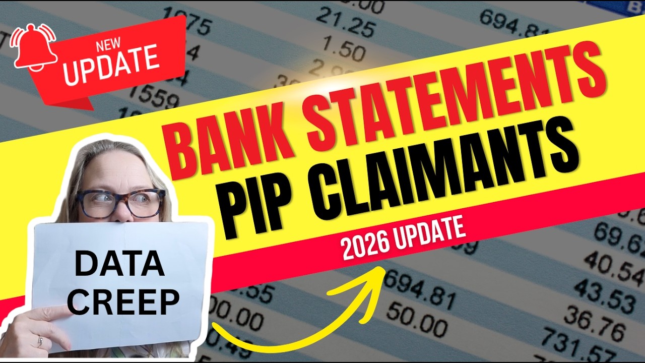 PIP claimants must now handover bank statements #pip #bankstatments