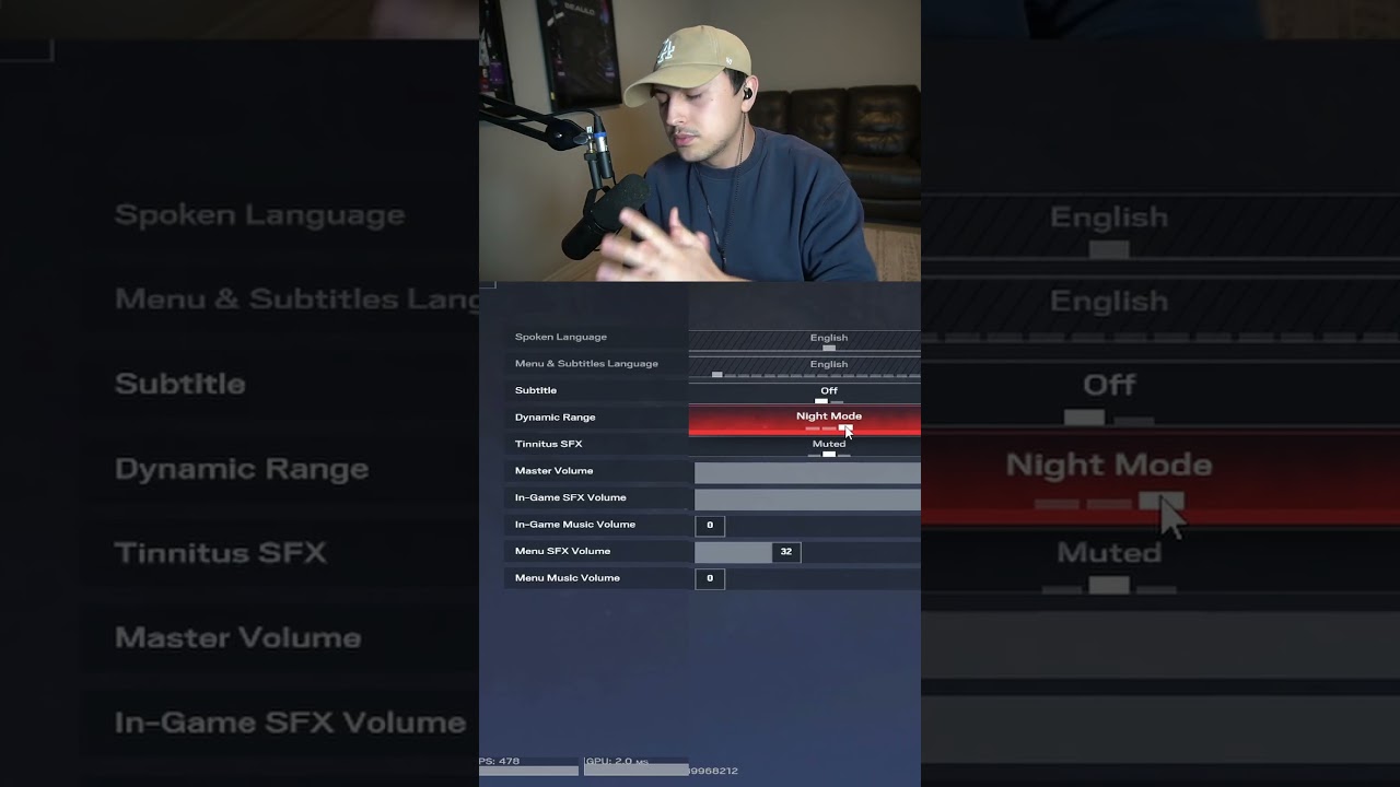 Настройки звука в Siege X