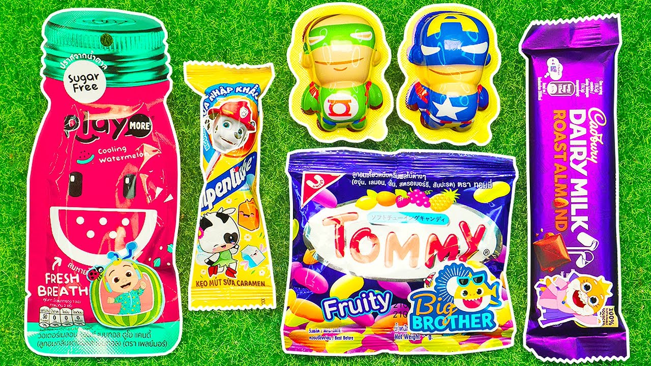 ASMR Most Popular Candies / Colorful Rainbow Lollipops / Chocolate Unwrapping & Eating #4