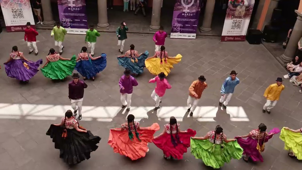 Ballet Folklorico Calpulli Presente en Casa de Cultura Puebla 
