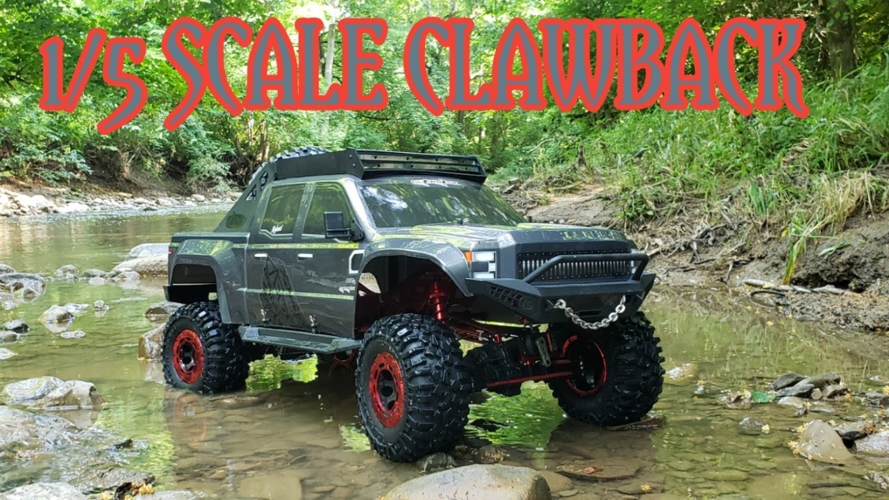 Redcat Clawback 1/5 scale crawler first run its awesome