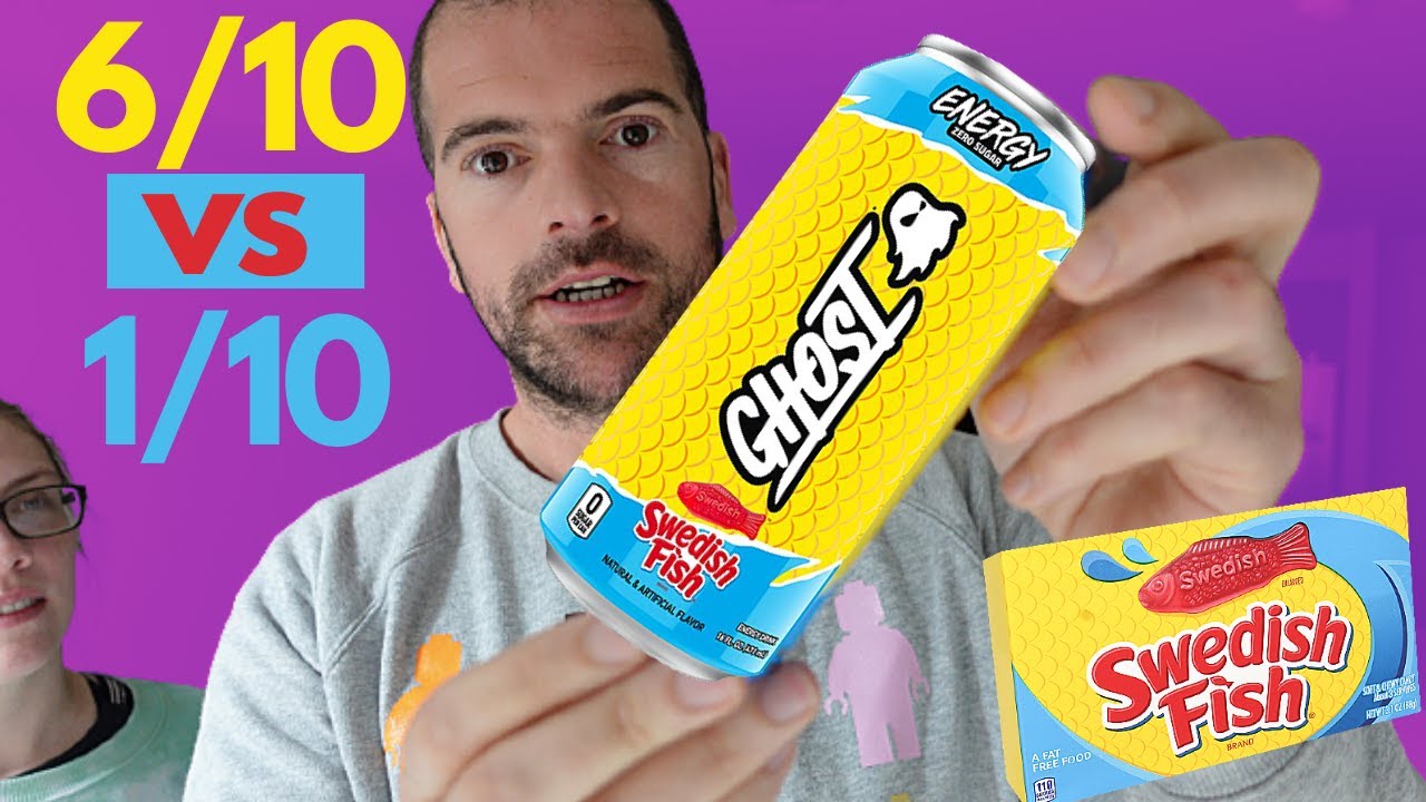 GHOST® Swedish Fish Energy Drink Review | Emily Isn't a fan