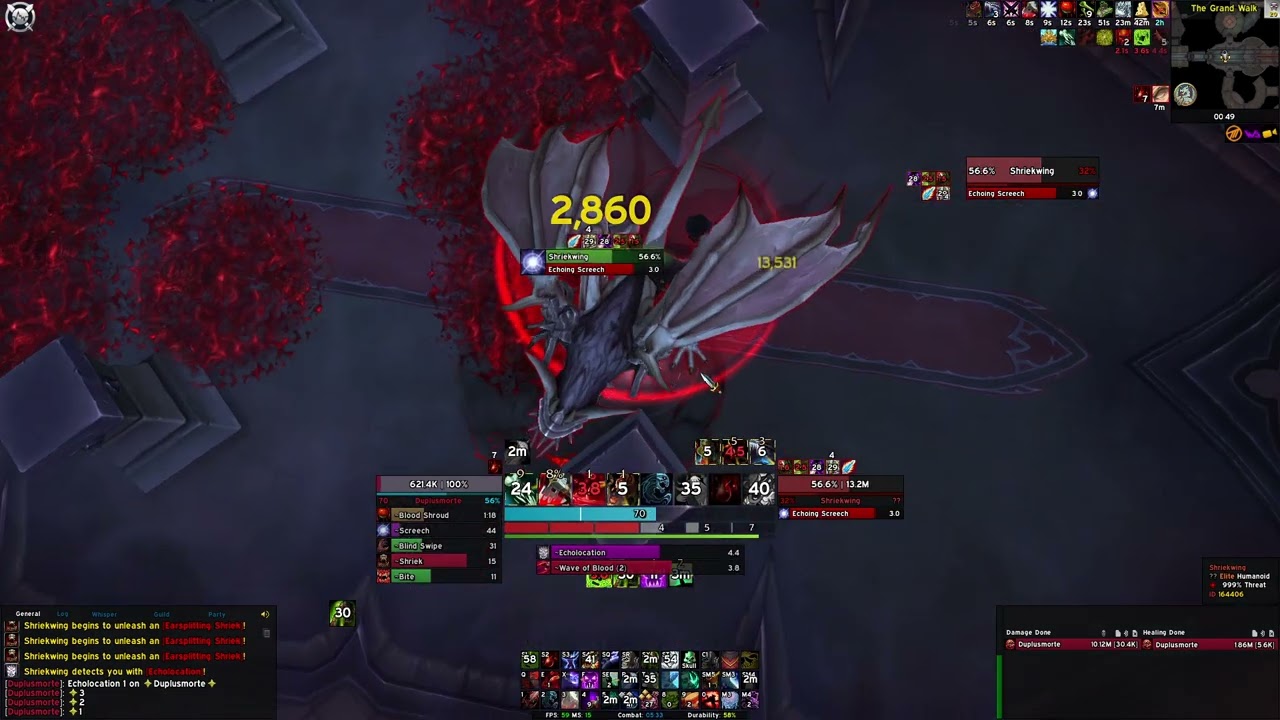 Castle Nathria - Shriekwing Solo (Mythic)