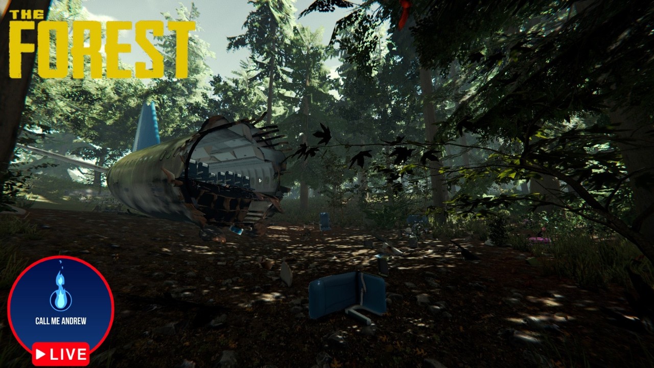 First Time Playing the forest! | Doing some building and Exploring Caves | Live on Twitch & YouTube