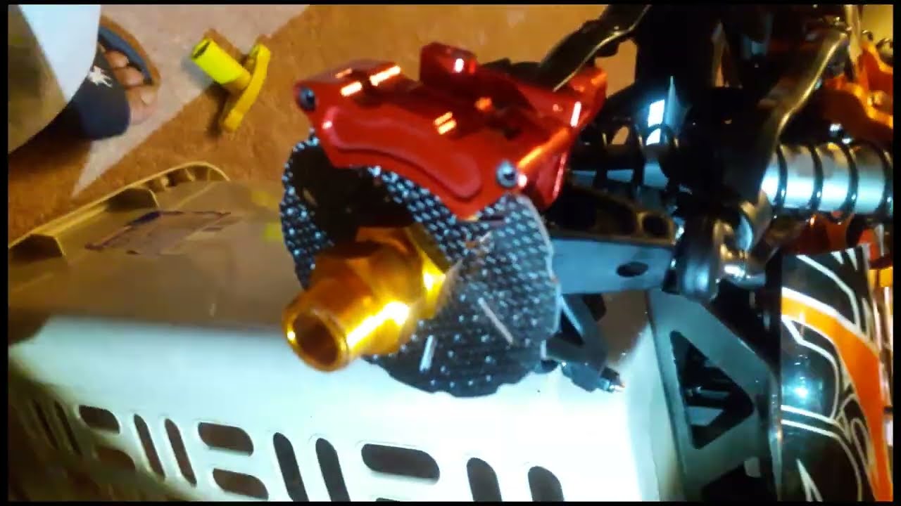 king Motor Baja Lights front disk brakes and 2 speed gear instalation