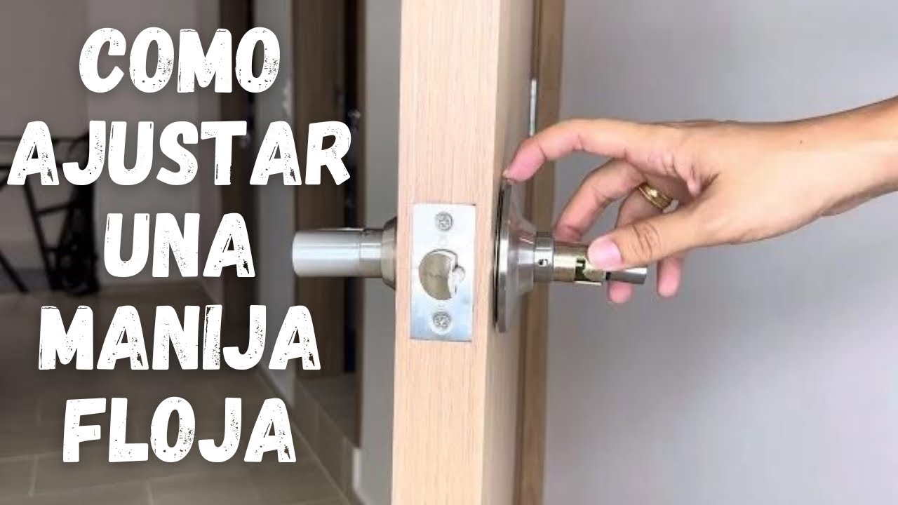 Como apretar Chapa floja de puerta