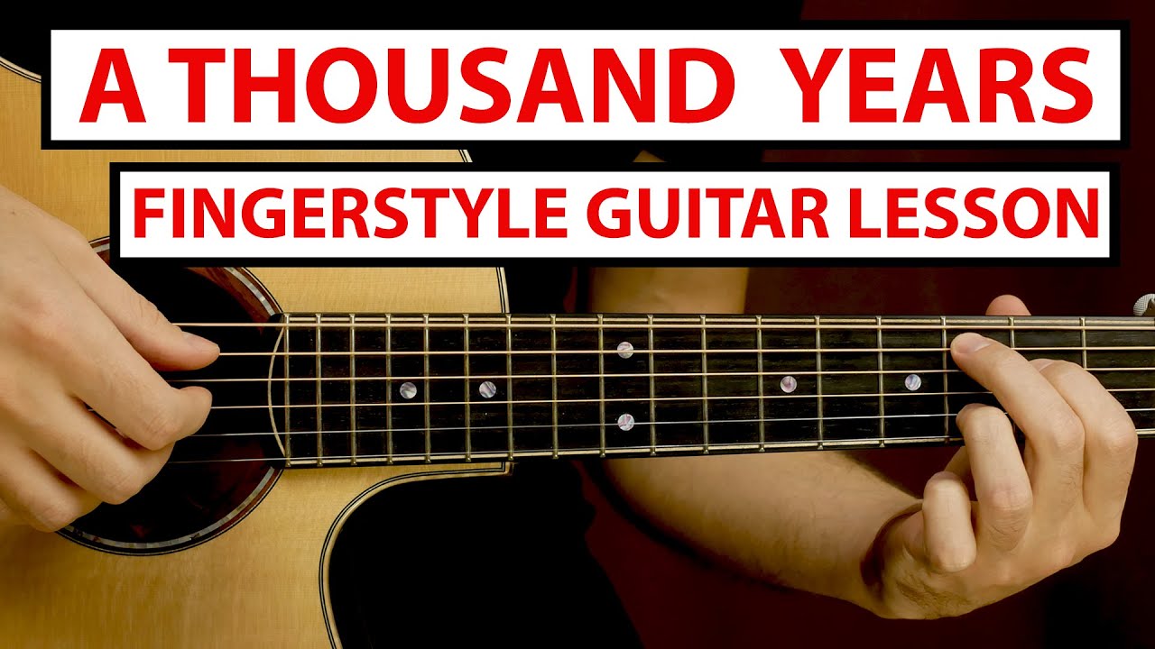 Christina Perri - A Thousand Years | Fingerstyle Guitar Lesson (Tutorial) How to Play Fingerstyle