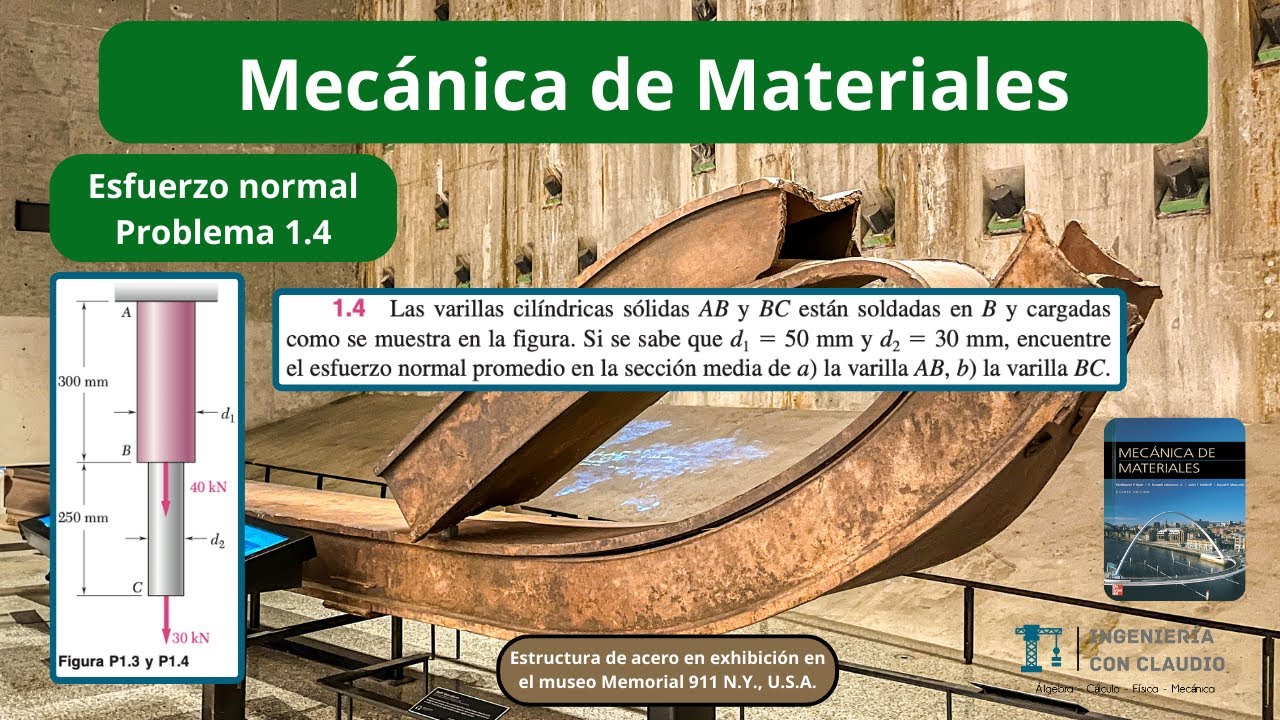 Mecánica de Materiales - Esfuerzo Normal Ejercicio 1.3