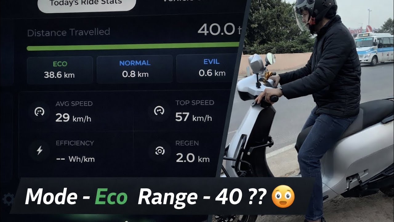 Ola S1pro Eco Mode Range Test ! Shocked 😳! #olas1pro #ola 
