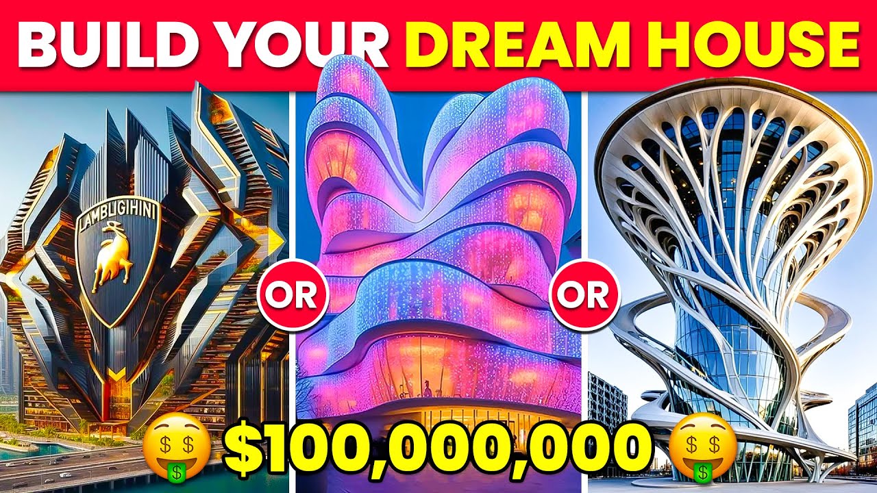 Would You Rather - Build Your MAGICAL Luxury House 🏡🌊🎢🤑✨