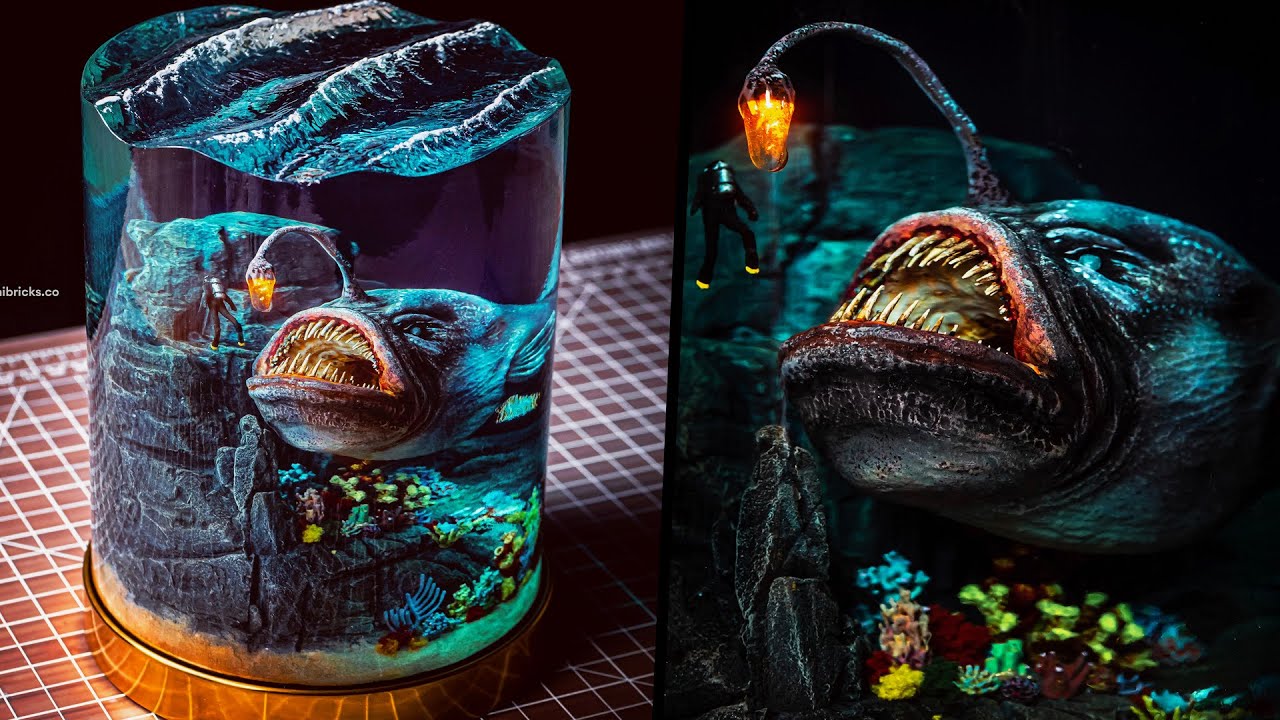 Невероятный подводный мир в миниатюре | Ночник | Resin Art