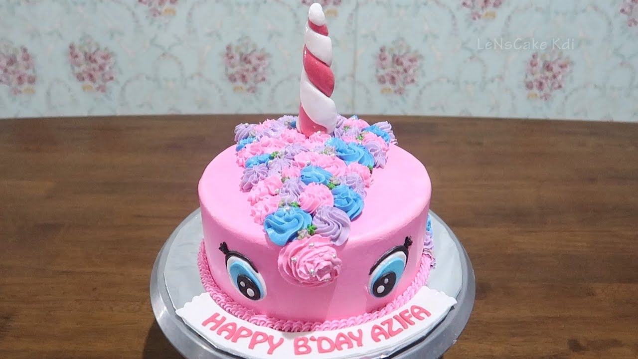 DEKORASI KUE ULANG TAHUN KUDA PONI |LENSCAKE KDI