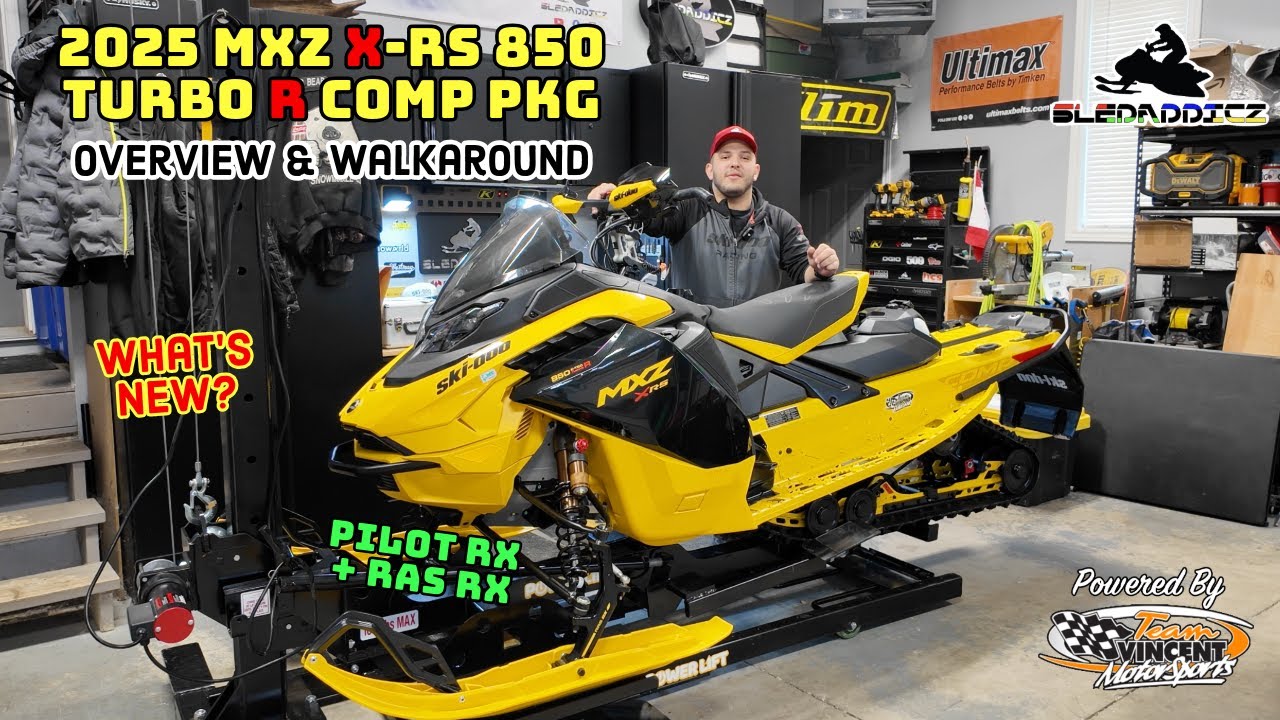 2025 Ski-Doo MXZ X-RS 850 Turbo R Competition Package | Overview and Walkaround | What's New?