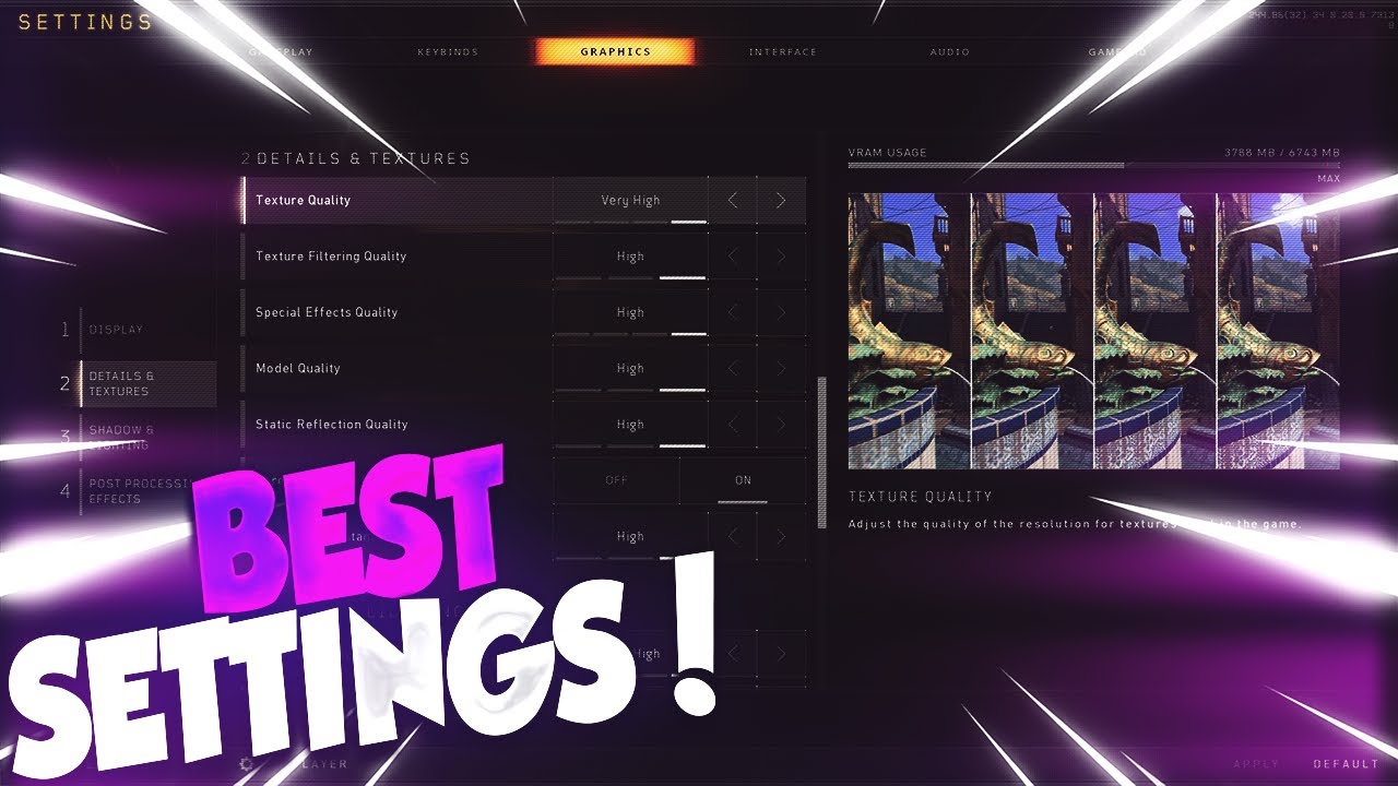 LES MEILLEURES PARAMÈTRES GRAPHIQUE sur BLACK OPS 4 ! (PC UNIQUEMENT)
