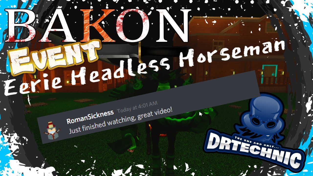 🎃 BAKON HALLOWEEN EVENT 🎃 SECRET ENDING 🛸 & CODES! ROMAN APPROVED! - Halloween 2021 - Eerie Headless