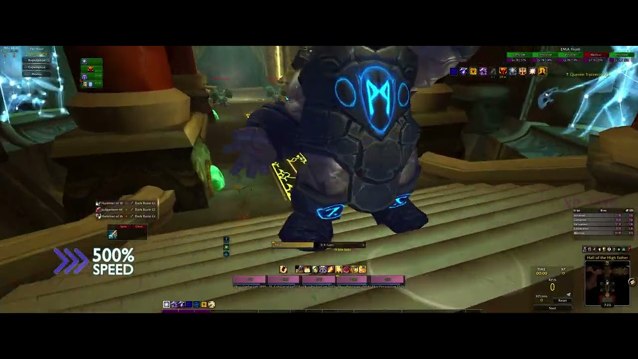 Halls of Stone - WoW Multiboxing WotLK Classic - Leveling 5x Paladin