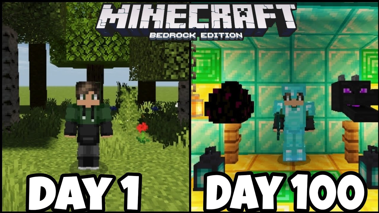I Survived 100days in Minecraft Pocket Edition தமிழ்