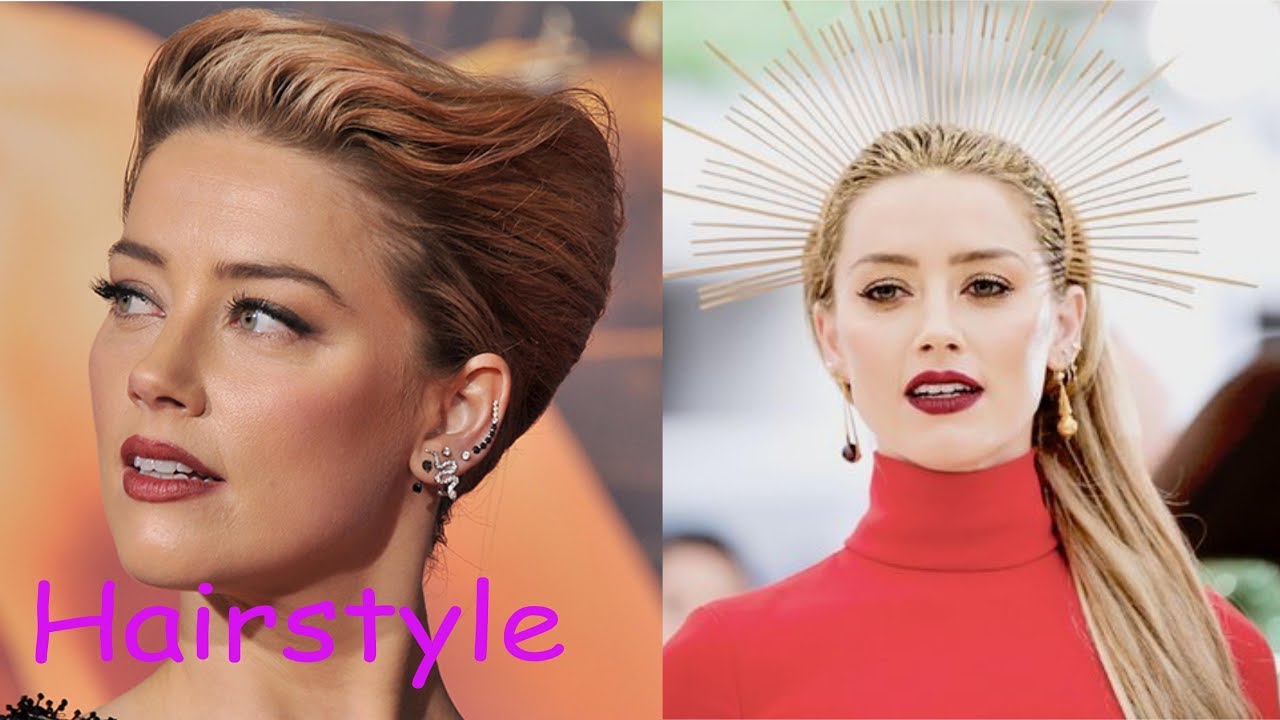 Amber heard hairstyle (2018)