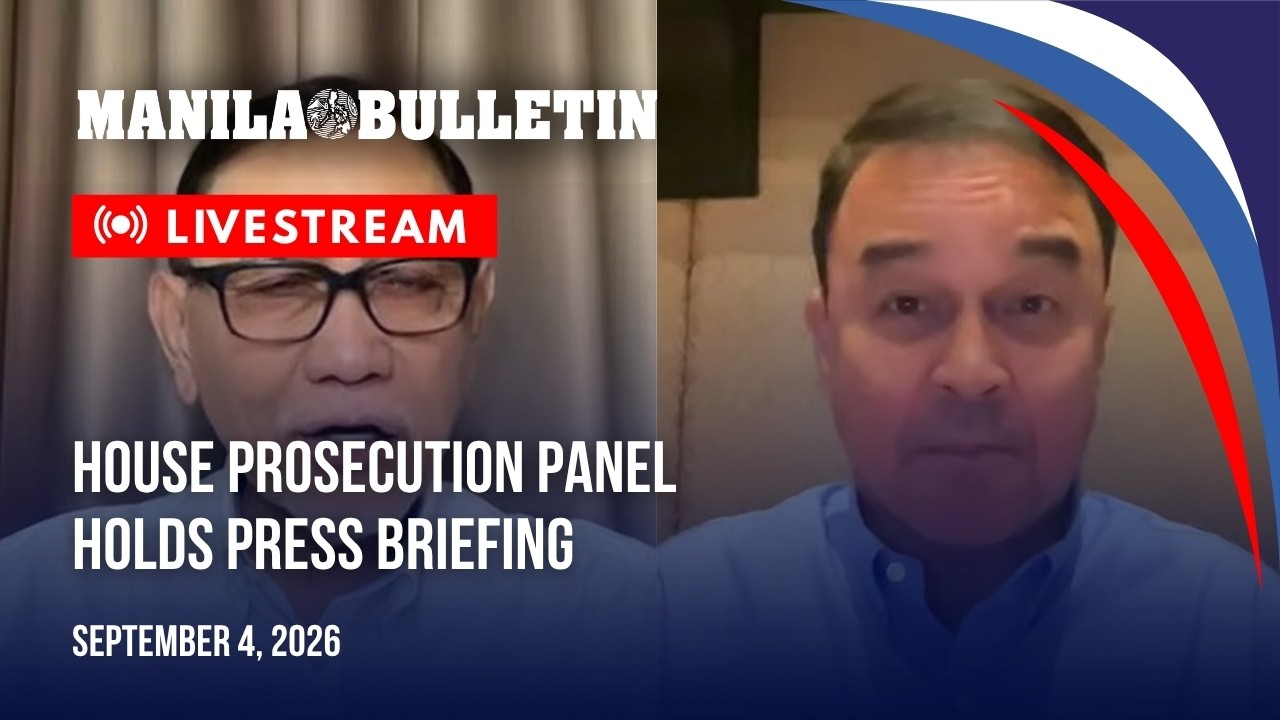 LIVE: House prosecution panel holds press briefing | Sept. 4