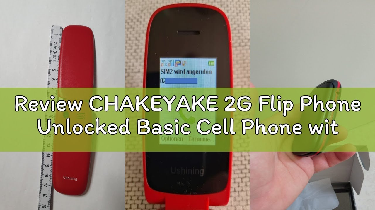 Review CHAKEYAKE 2G Flip Phone Unlocked Basic Cell Phone with Large Icon Easy to Use Mobile Phone fo