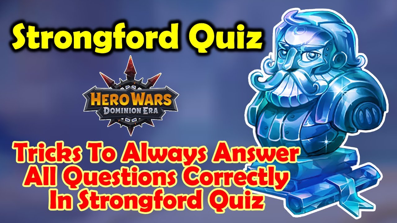 How to Always Answer All Questions Correctly in Strongford Quiz - September 2025