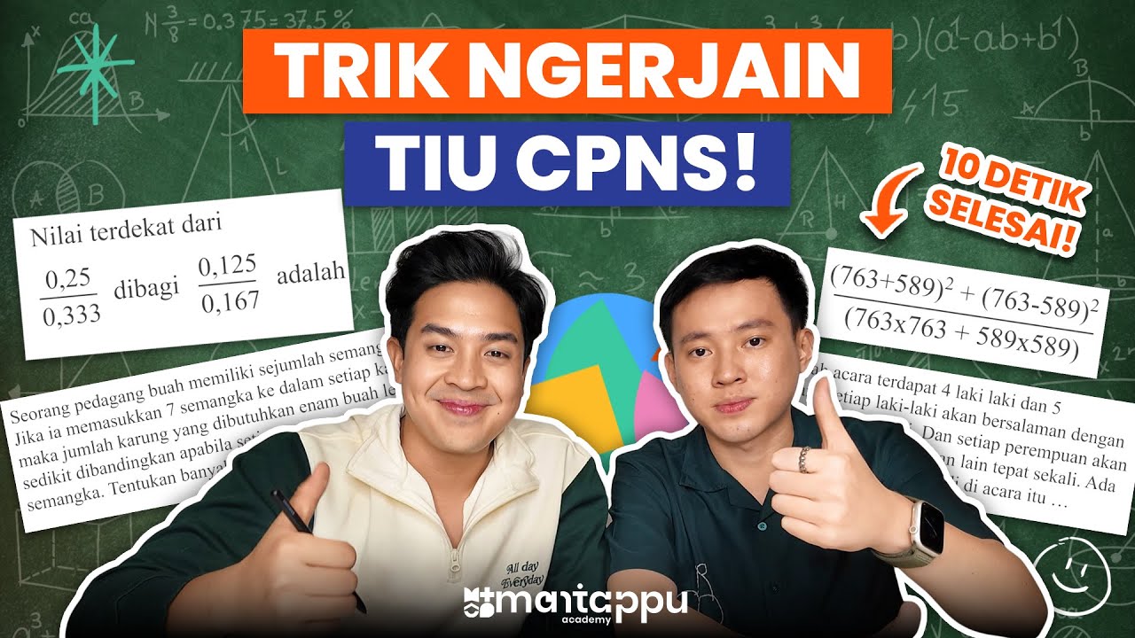 TRIK CEPAT NGERJAIN SOAL TIU CPNS 2024! 10 DETIK SELESAI! JEROME POLIN & BILLYKUR