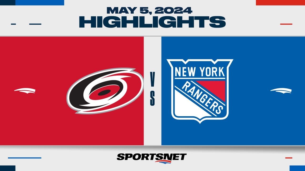 NHL Game 1 Highlights | Hurricanes vs. Rangers - May 5, 2024