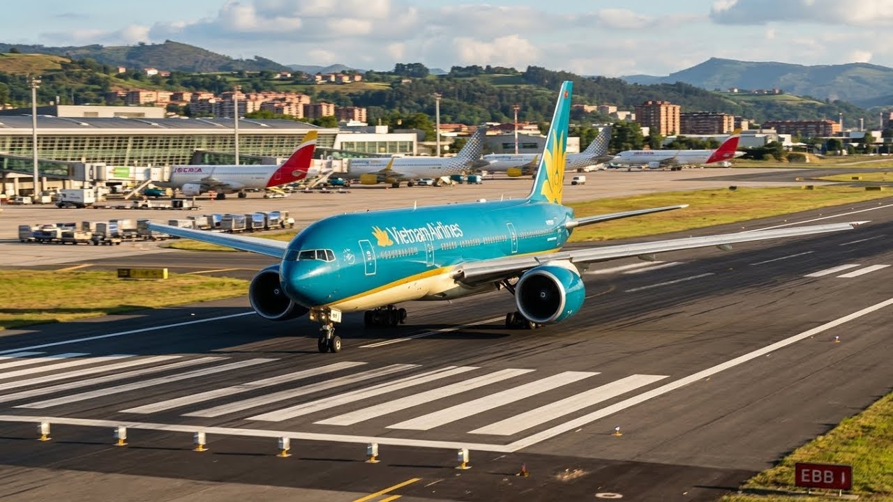 MOST DANGEROUS Approach? Boeing 787 vs Strong Winds at Bilbao