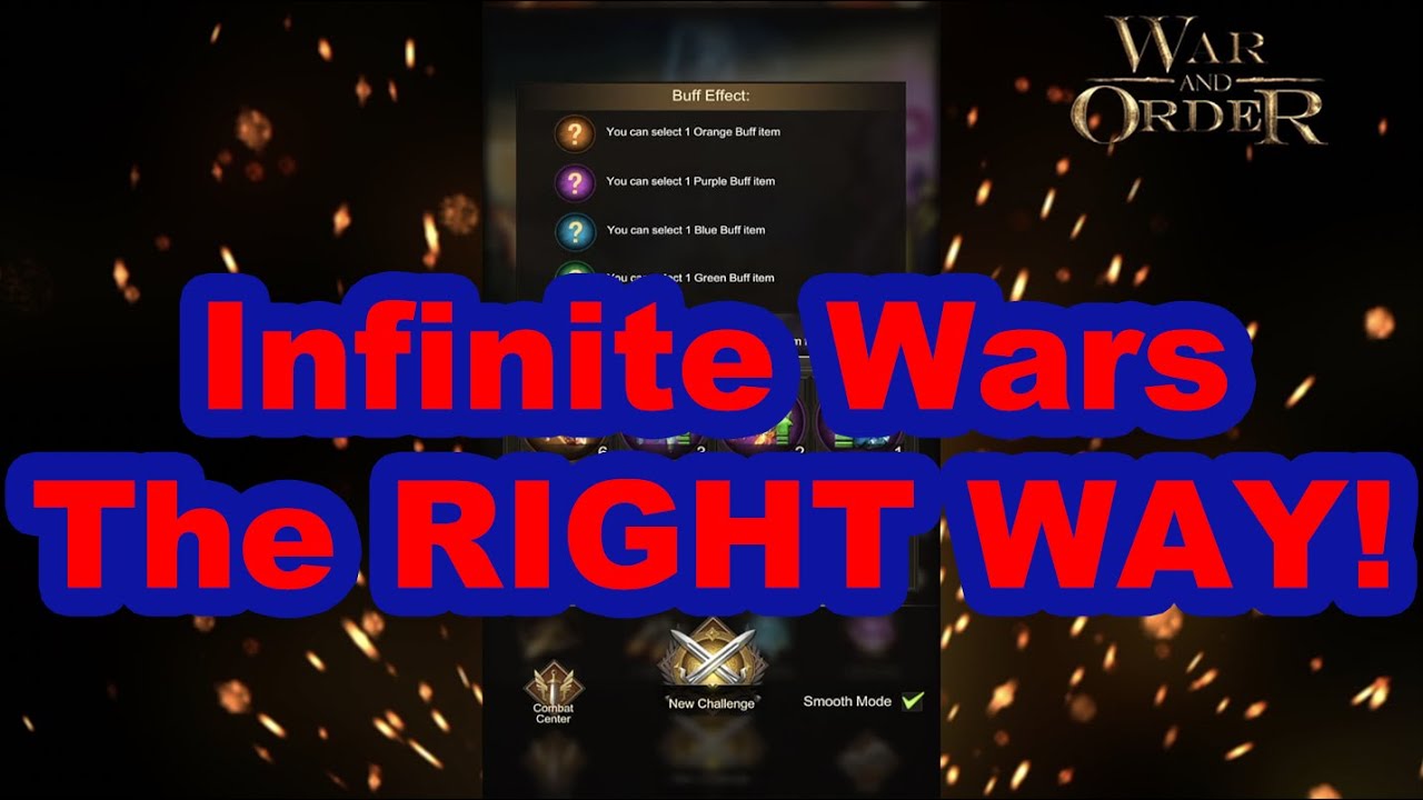 War and Order - Infinite Wars Strategy - Getting over 40k