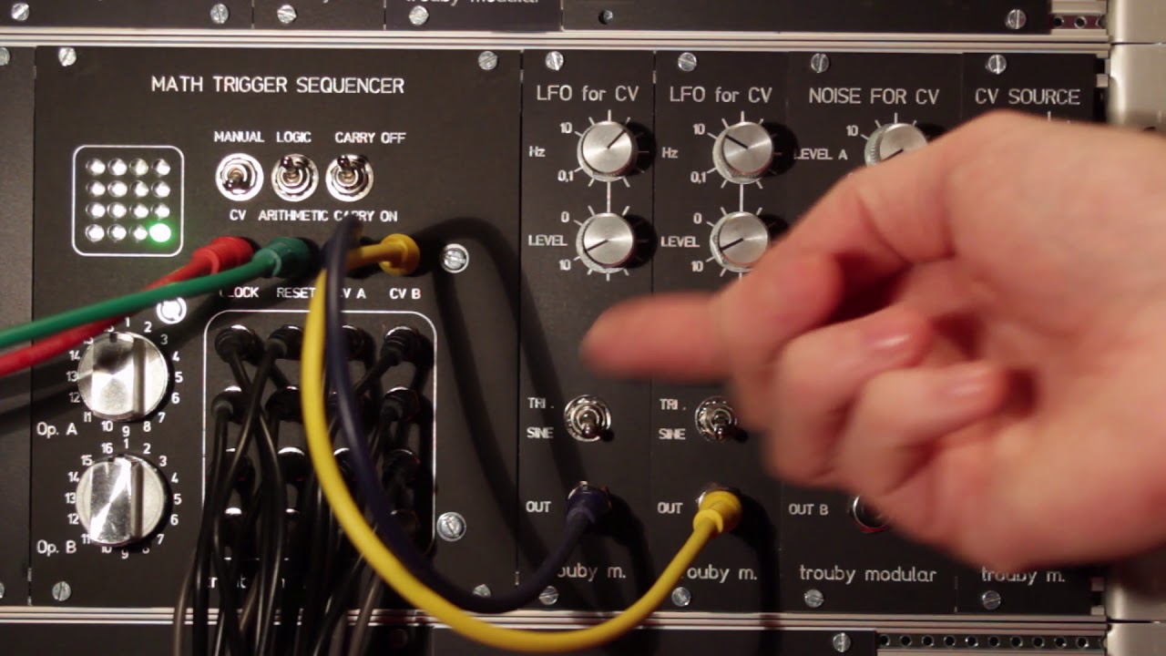 trouby modular - math trigger sequencer