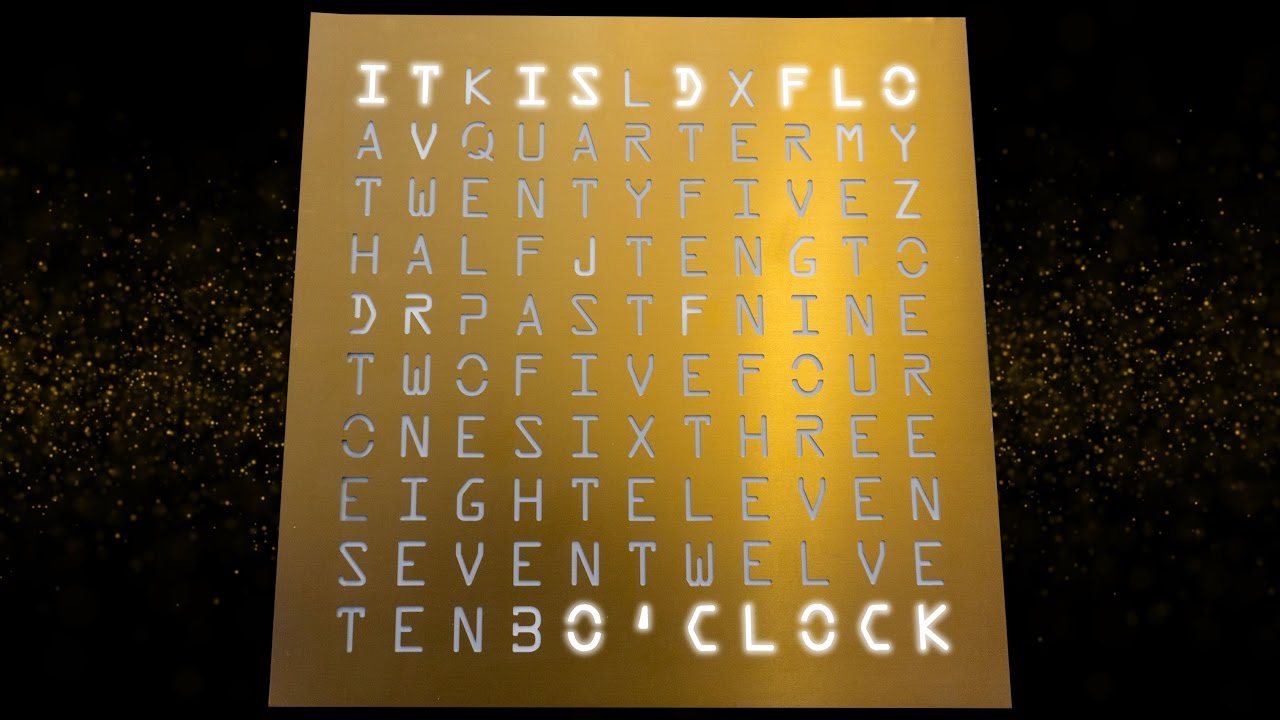 Classy LED Word Clock
