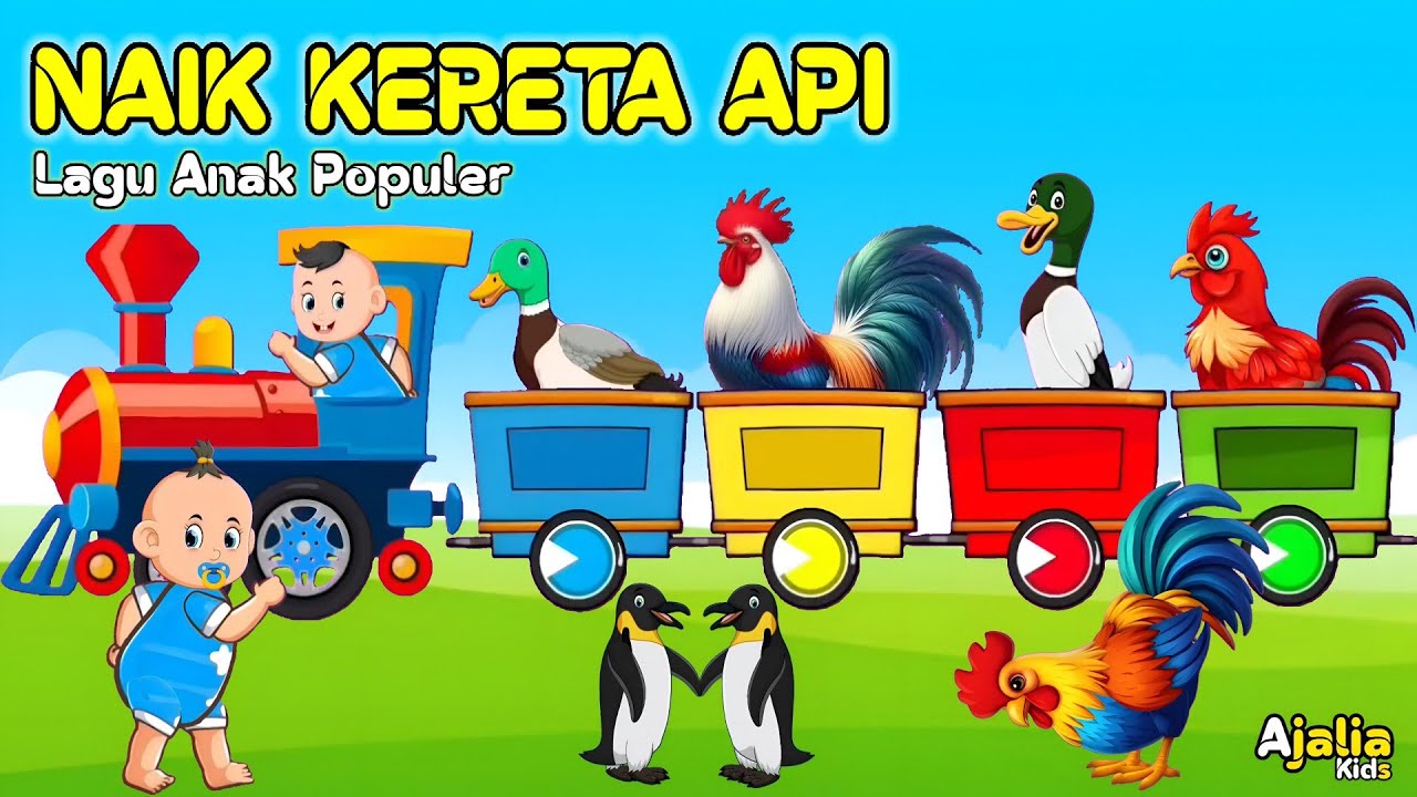 Lagu Anak - NAIK KERETA API - Lagu Anak Trending dan Viral - Lagu Anak Populer