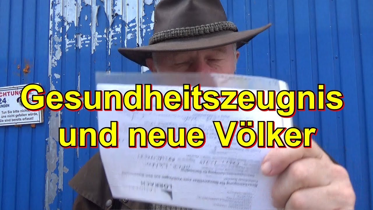 Gesundheitszeugnis und neue Völker